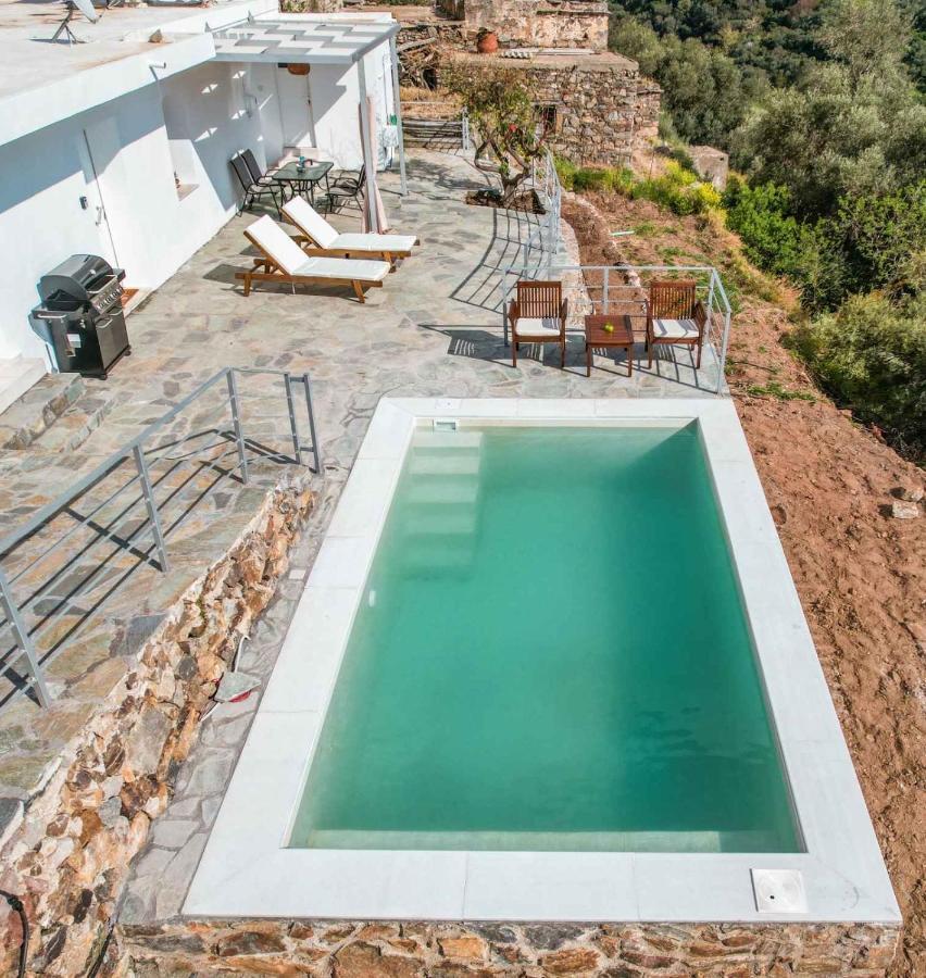 Villa Kampos View - Quiet House At The End Of The Road, Private Pool à Kámbos Extérieur photo